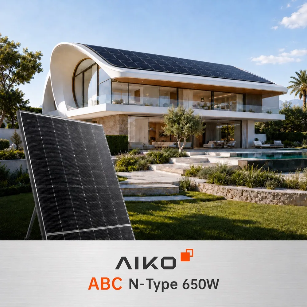 AIKO 650W ABC N-Type Dual Glass Bifacial — ảnh 1