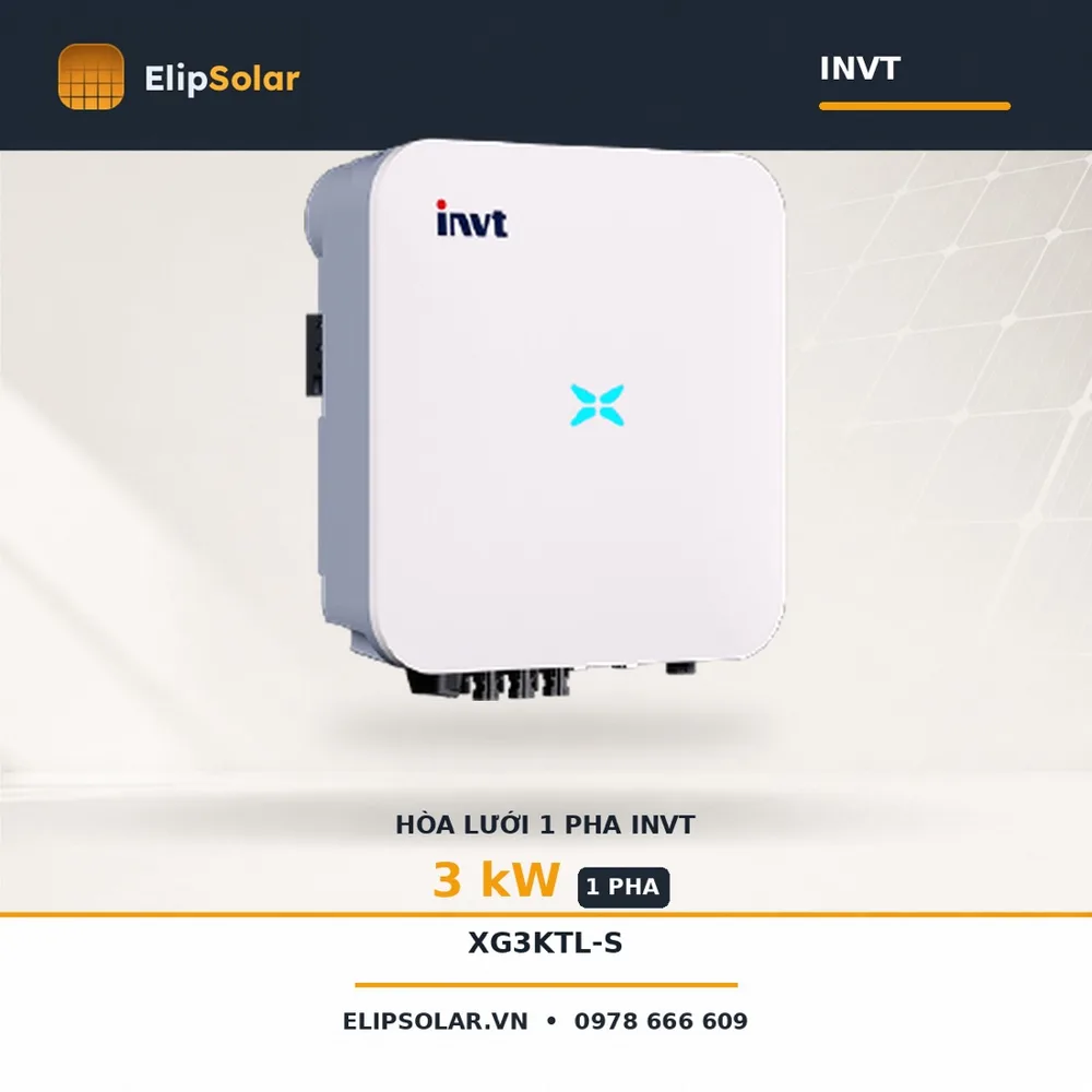 Biến tần hòa lưới INVT 3kW XG3KTL-S — ảnh 1