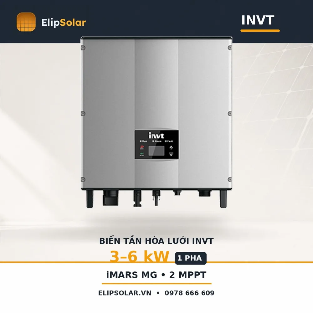 Biến tần hòa lưới INVT 5kW MG5KTL-2M — ảnh 1