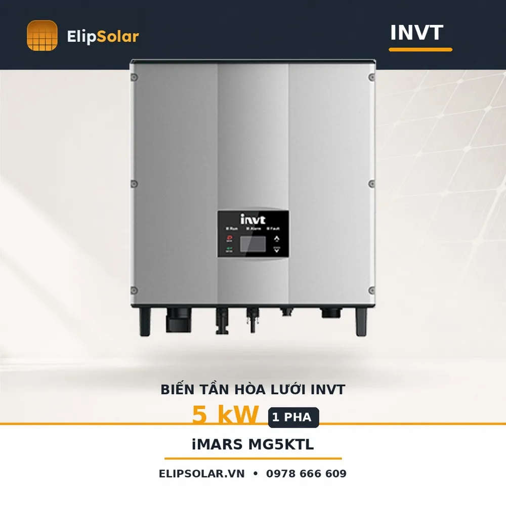 Biến tần hòa lưới INVT 5kW MG5KTL — ảnh 1