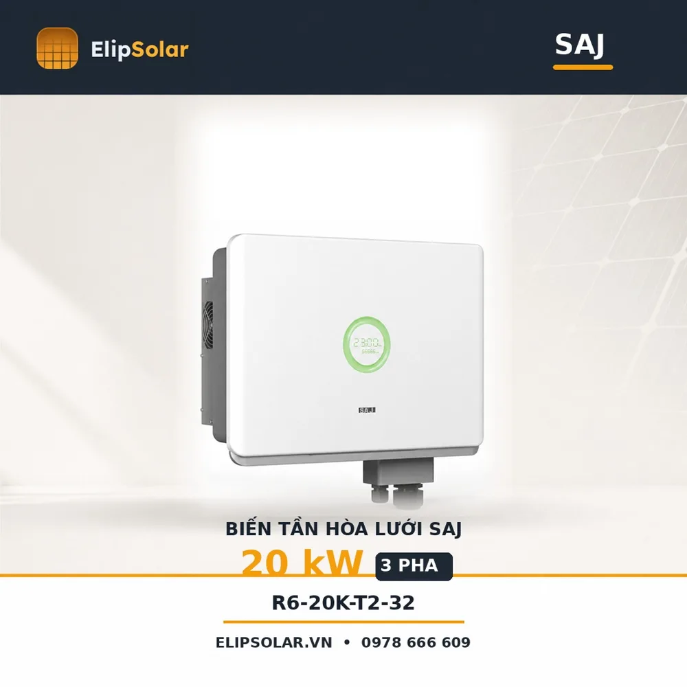 Biến tần hòa lưới SAJ 20kW 3 pha R6-20K-T2-32 — ảnh 1