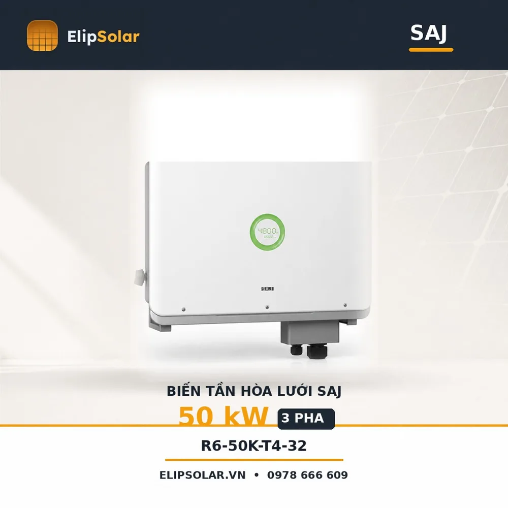 Biến tần hòa lưới SAJ 50kW 3 pha R6-50K-T4-32 — ảnh 1