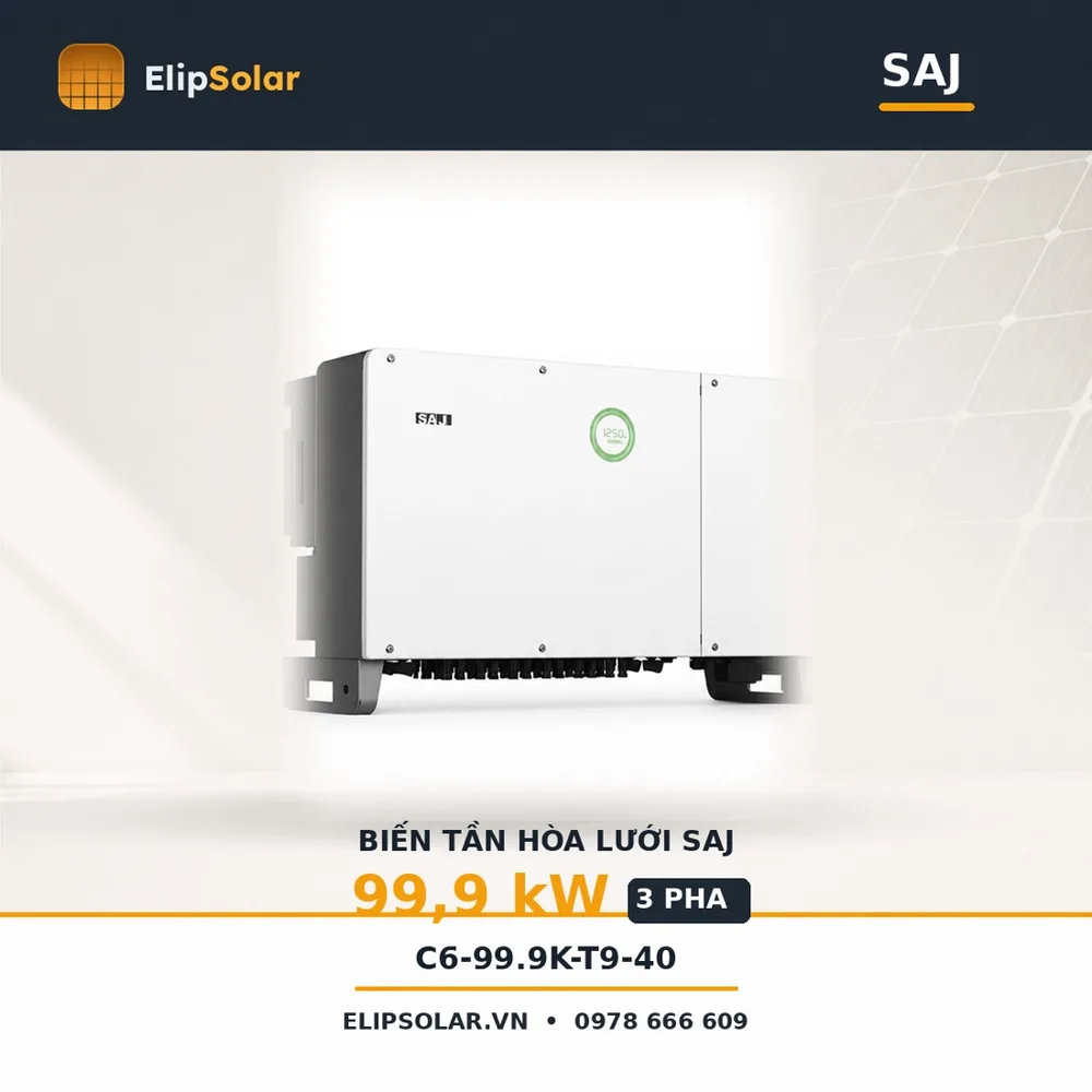 Biến tần hòa lưới SAJ 99,9kW 3 pha C6-99.9K-T9-40 — ảnh 1
