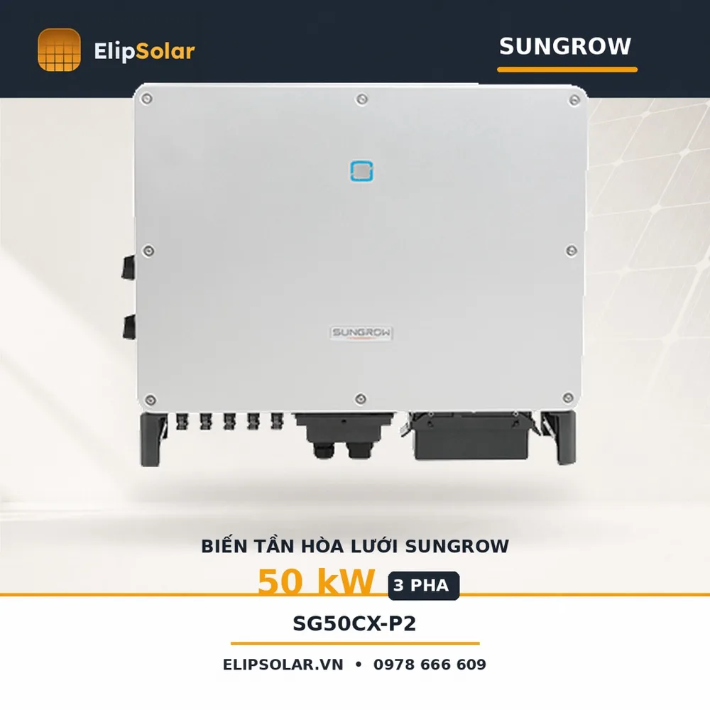 Biến tần hòa lưới Sungrow 50kW SG50CX-P2 — ảnh 1