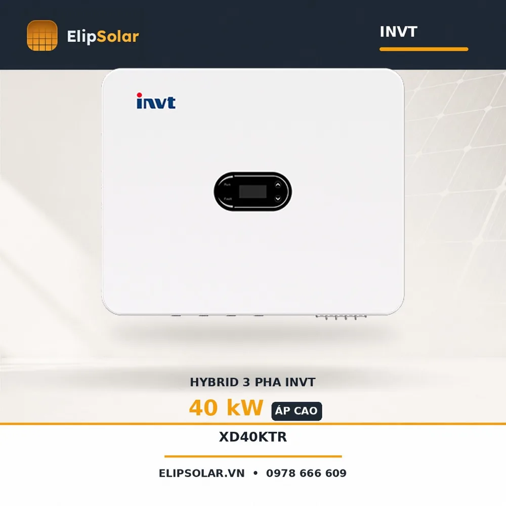 Biến tần Hybrid INVT 40kW XD40KTR — ảnh 1