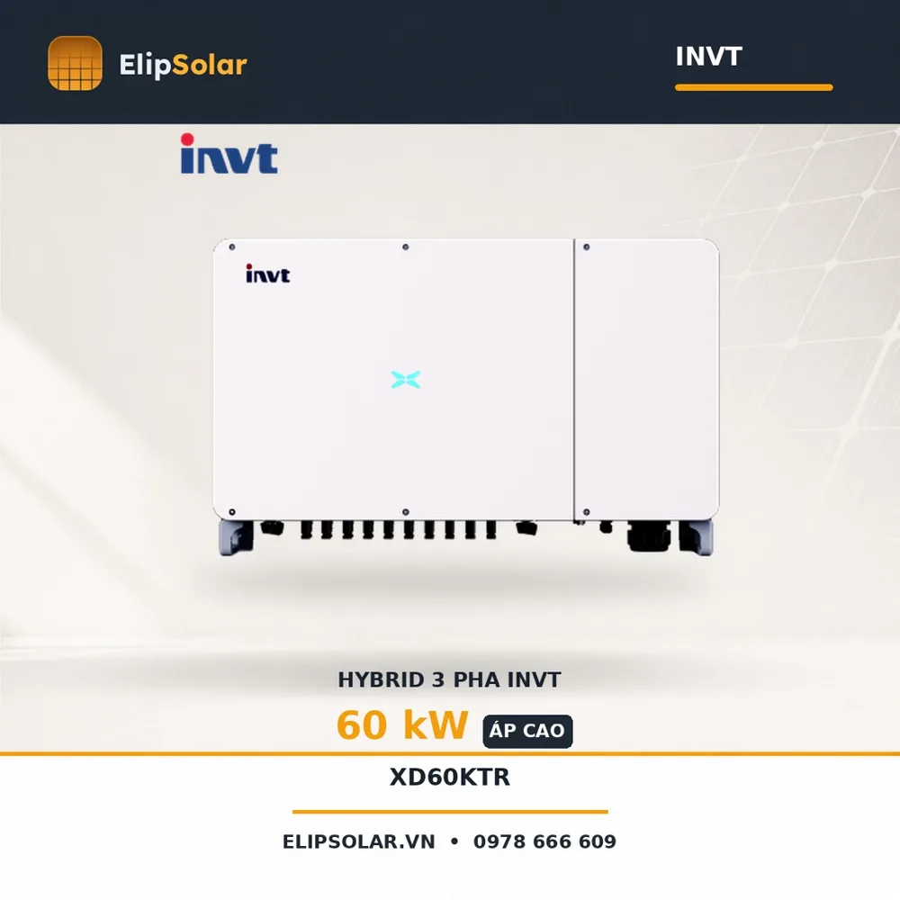 Biến tần Hybrid INVT 60kW XD60KTR — ảnh 1