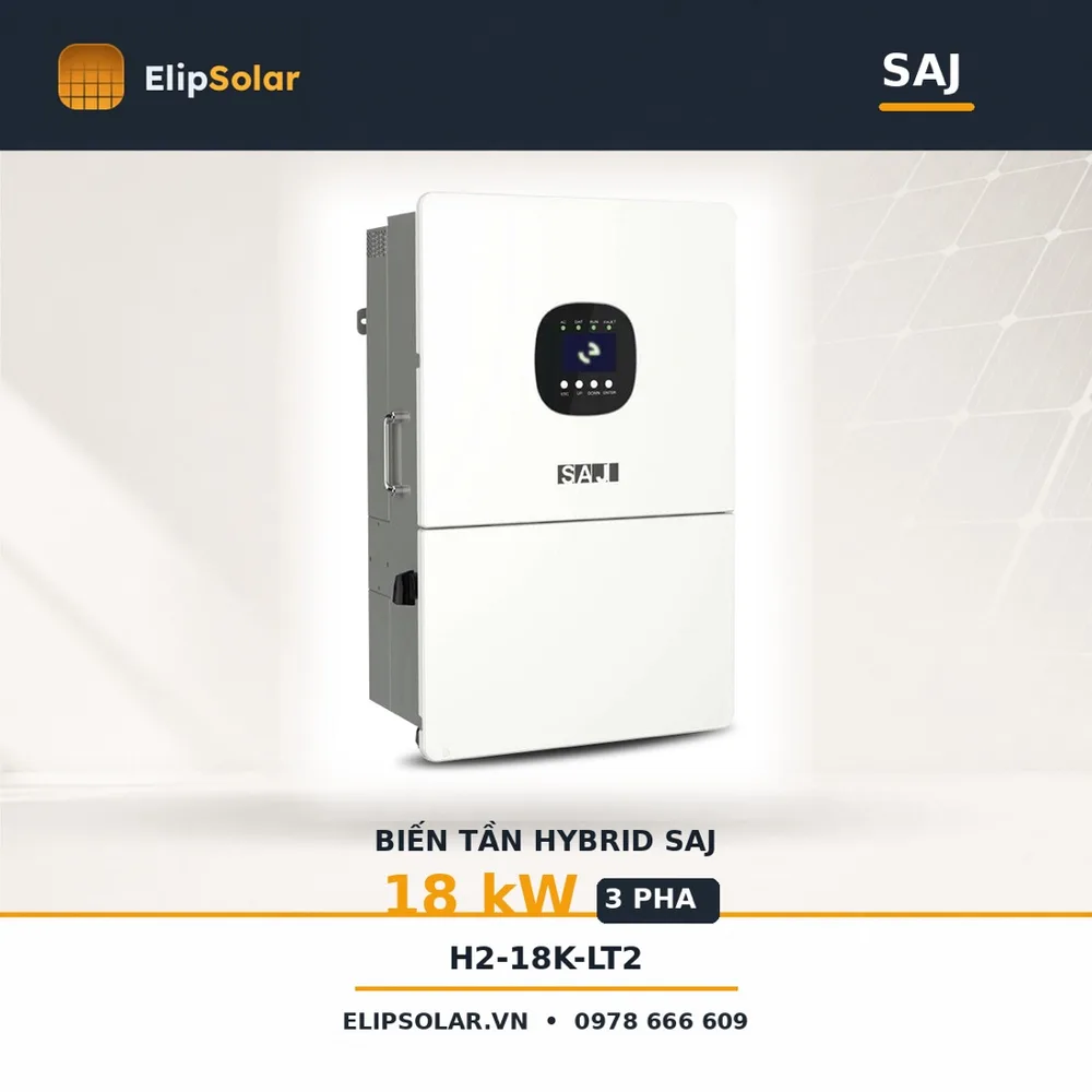 Biến tần Hybrid SAJ 18kW 3 pha H2-18K-LT2 — ảnh 1