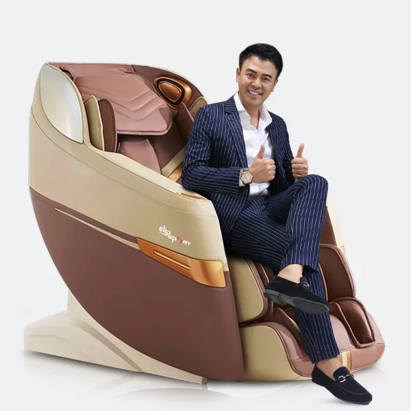 Ghế Massage ELIP Tesla - Brown (Trưng Bày) — ảnh 1