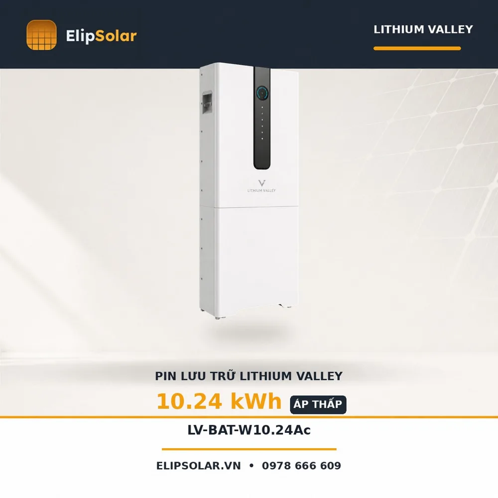 Pin lưu trữ Lithium Valley LV-BAT-W10.24Ac 10,24kWh — ảnh 1