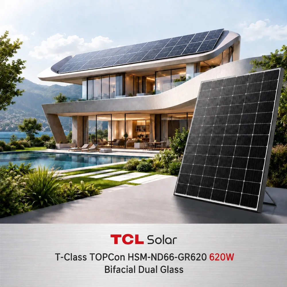 TCL Solar T-Class TOPCon 620W Bifacial Dual Glass — ảnh 1